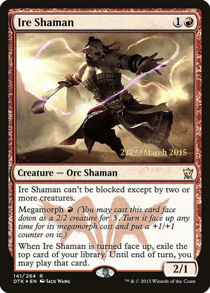 Ire Shaman [Dragons of Tarkir Prerelease Promos] | The CG Realm