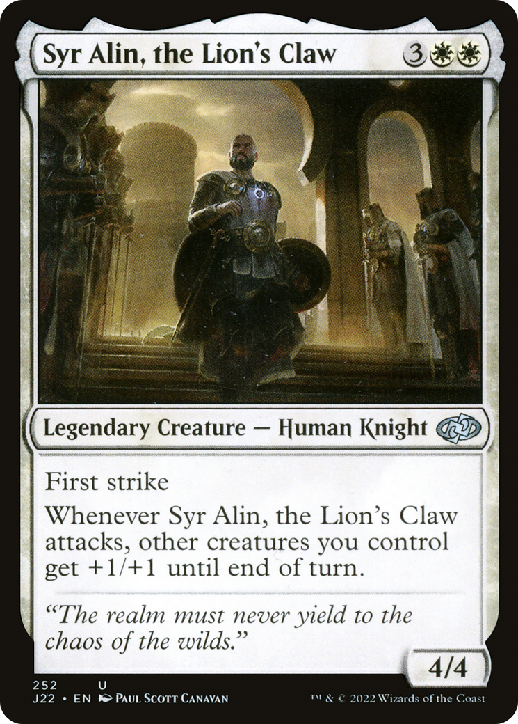 Syr Alin, the Lion's Claw [Jumpstart 2022] | The CG Realm