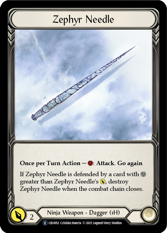 Zephyr Needle [U-CRU052] (Crucible of War Unlimited)  Unlimited Rainbow Foil | The CG Realm