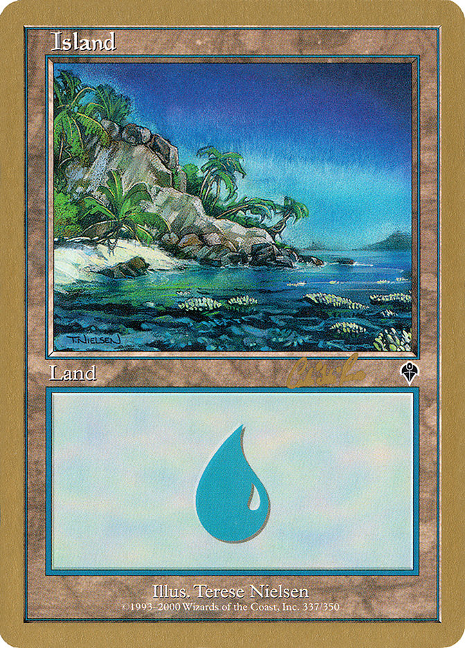 Island (cr337) (Carlos Romao) [World Championship Decks 2002] | The CG Realm