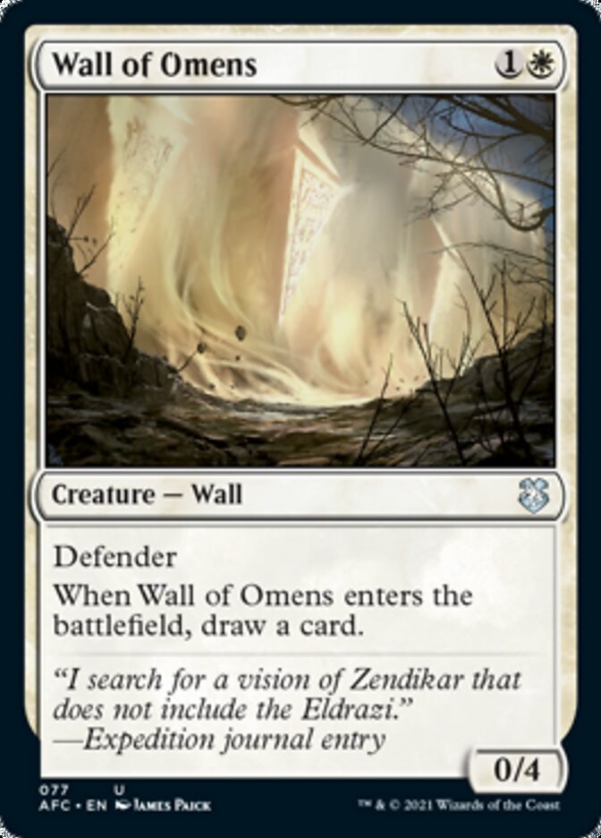 Wall of Omens [Dungeons & Dragons: Adventures in the Forgotten Realms Commander] | The CG Realm