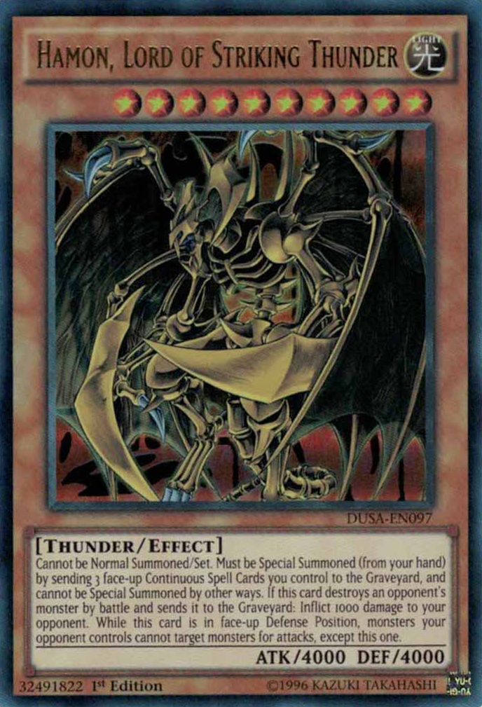 Hamon, Lord of Striking Thunder [DUSA-EN097] Ultra Rare | The CG Realm