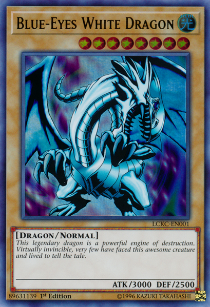 Blue-Eyes White Dragon (Version 1) [LCKC-EN001] Ultra Rare | The CG Realm