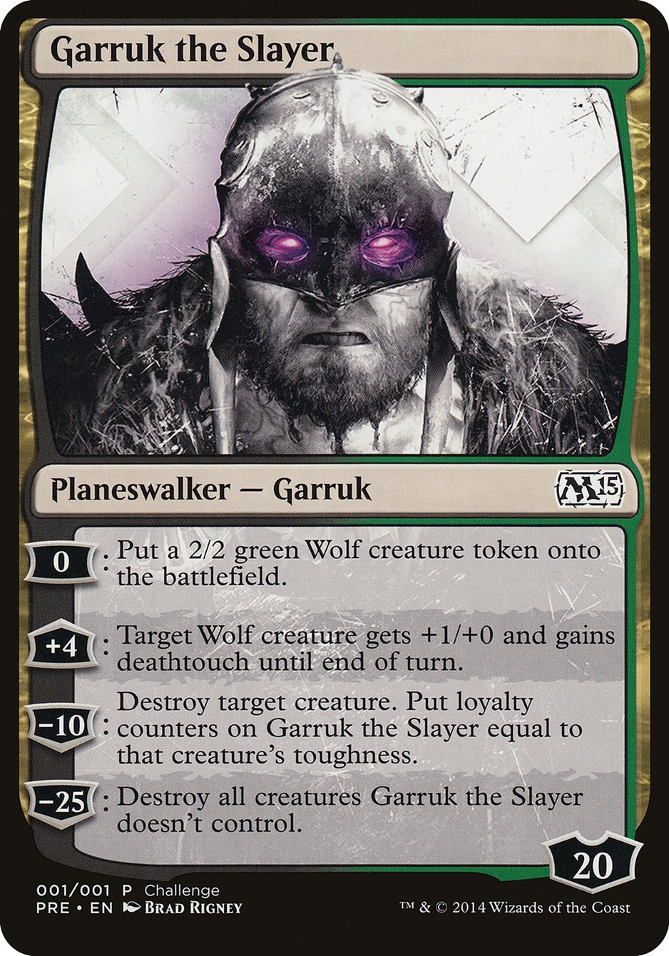 Garruk the Slayer (Prerelease Challenge) [Magic 2015 Prerelease Promos] | The CG Realm