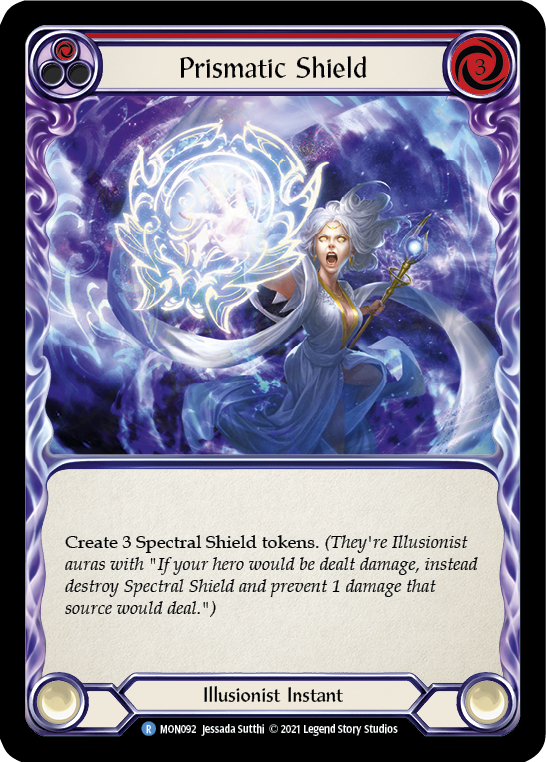 Prismatic Shield (Red) [MON092] (Monarch)  1st Edition Normal | The CG Realm