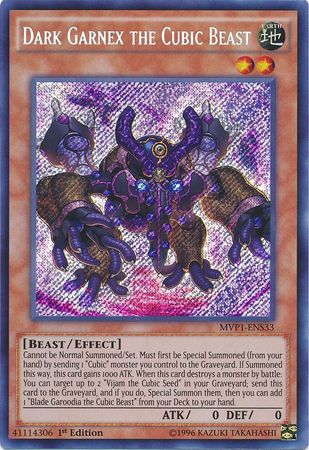 Dark Garnex the Cubic Beast [MVP1-ENS33] Secret Rare | The CG Realm