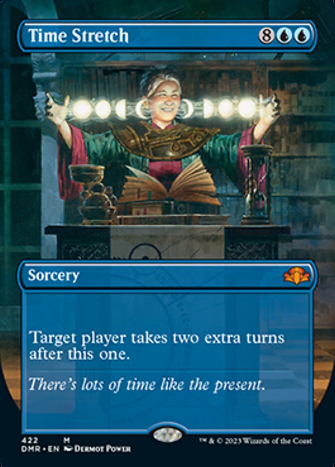 Time Stretch (Borderless Alternate Art) [Dominaria Remastered] | The CG Realm