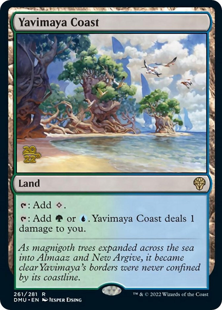 Yavimaya Coast [Dominaria United Prerelease Promos] | The CG Realm