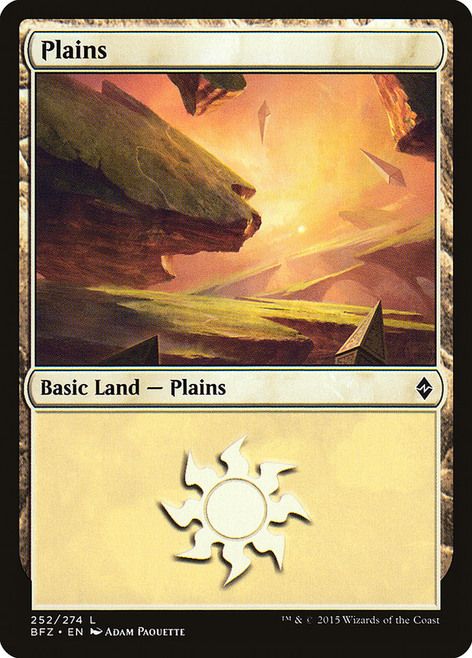 Plains (252) [Battle for Zendikar] | The CG Realm