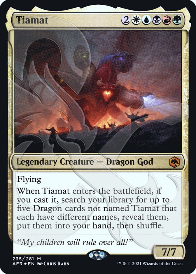 Tiamat (Ampersand Promo) [Dungeons & Dragons: Adventures in the Forgotten Realms Promos] | The CG Realm