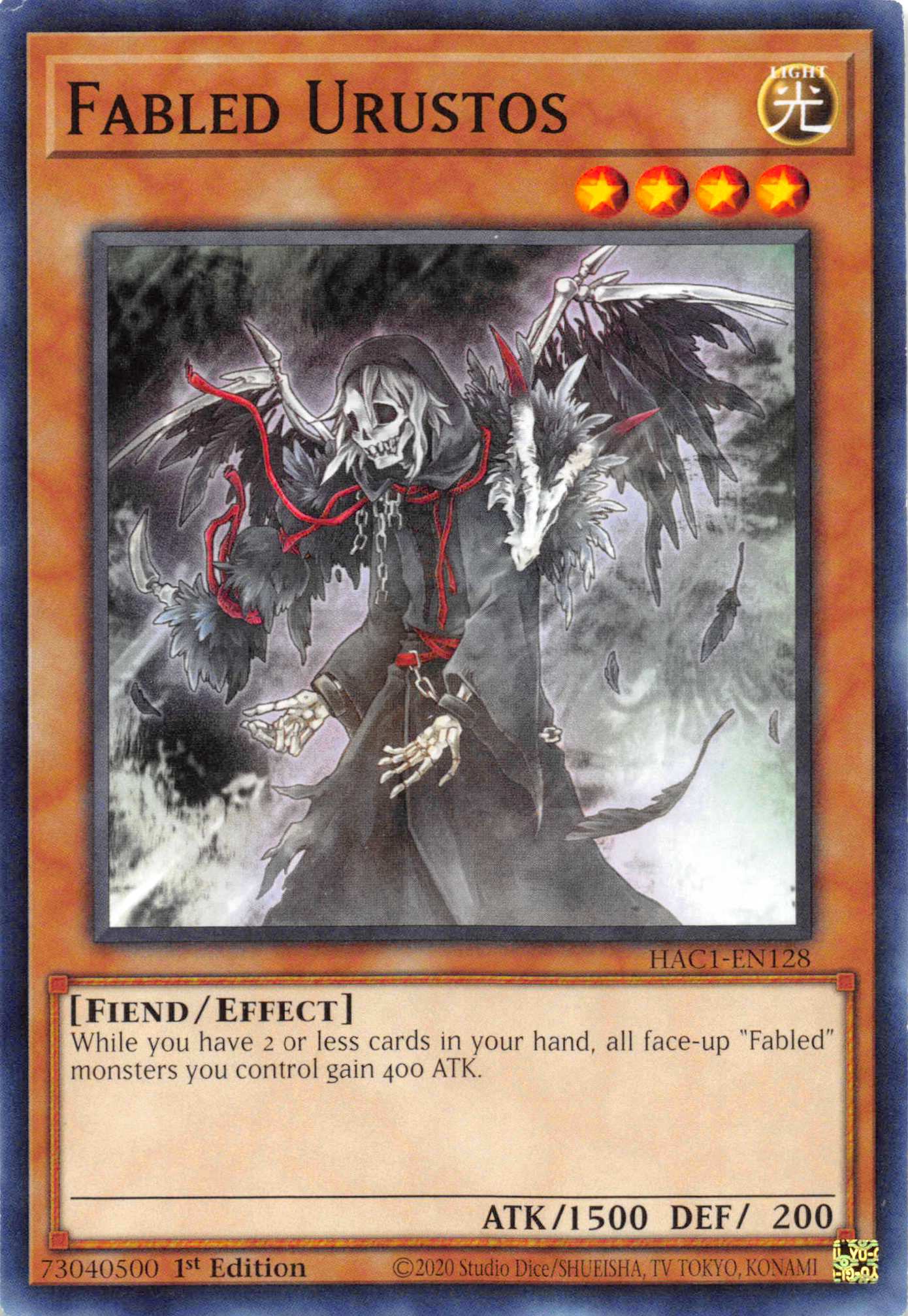 Fabled Urustos (Duel Terminal) [HAC1-EN128] Parallel Rare | The CG Realm