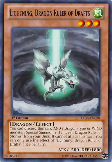 Lightning, Dragon Ruler of Drafts [LTGY-EN098] Common | The CG Realm