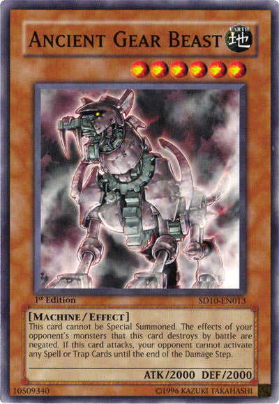 Ancient Gear Beast [SD10-EN013] Common | The CG Realm