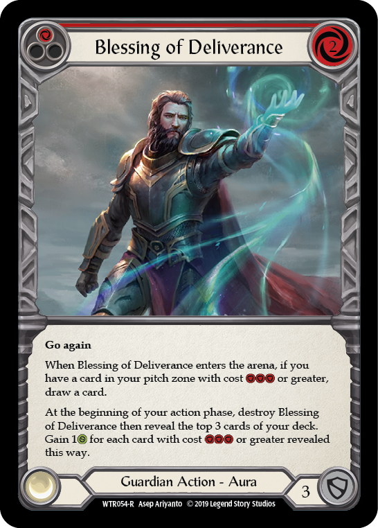 Blessing of Deliverance (Red) [WTR054-R] (Welcome to Rathe)  Alpha Print Rainbow Foil | The CG Realm