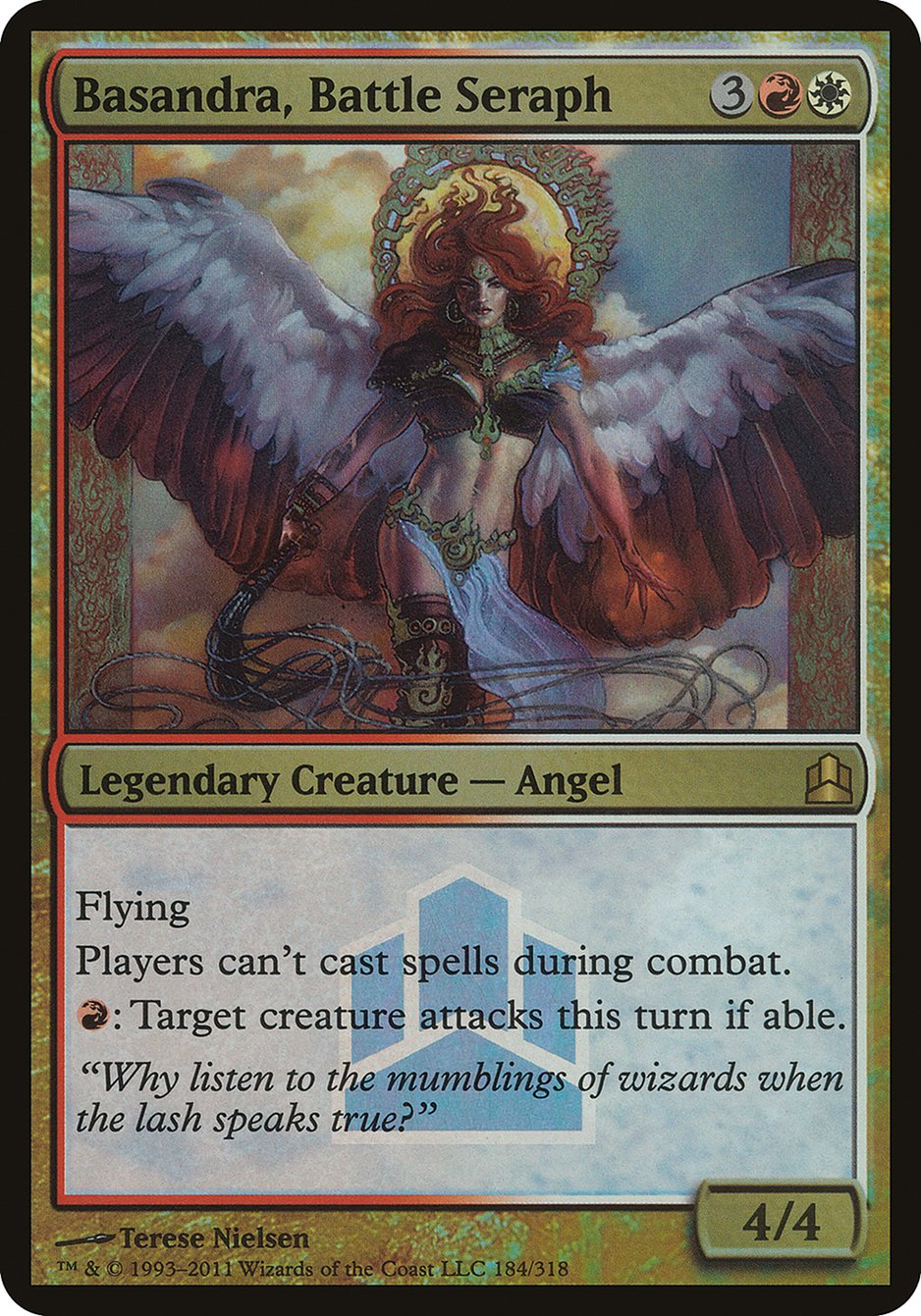 Basandra, Battle Seraph (Launch) (Oversized) [Commander 2011 Oversized] | The CG Realm