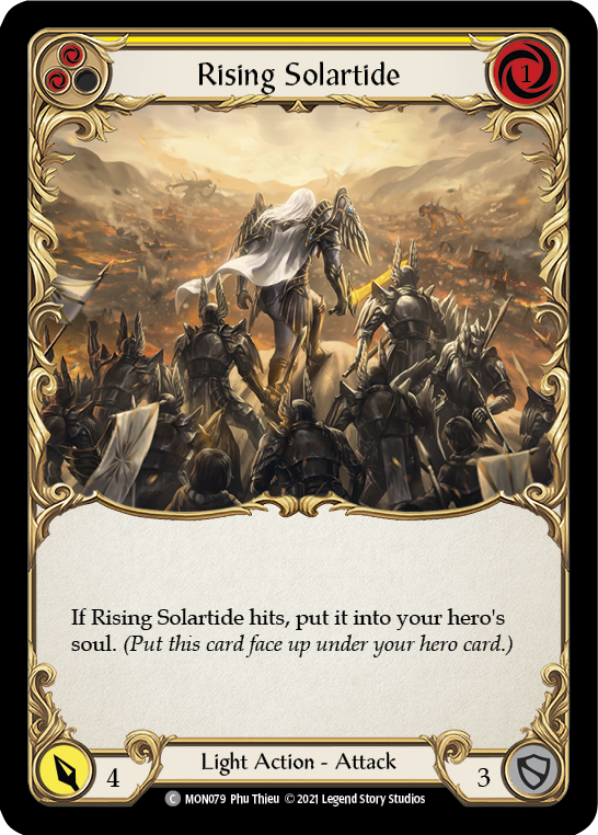 Rising Solartide (Yellow) [MON079] (Monarch)  1st Edition Normal | The CG Realm