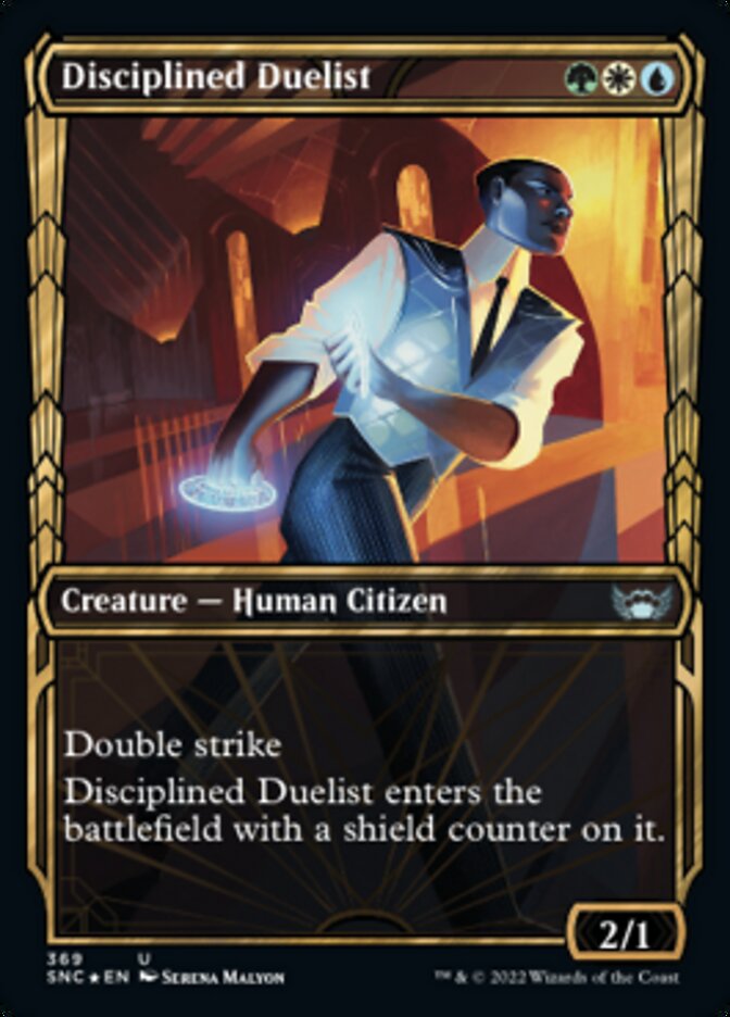 Disciplined Duelist (Showcase Golden Age Gilded Foil) [Streets of New Capenna] | The CG Realm