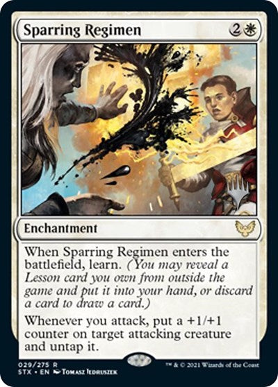 Sparring Regimen (Promo Pack) [Strixhaven: School of Mages Promos] | The CG Realm