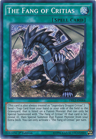 The Fang of Critias [DRL2-EN006] Secret Rare | The CG Realm