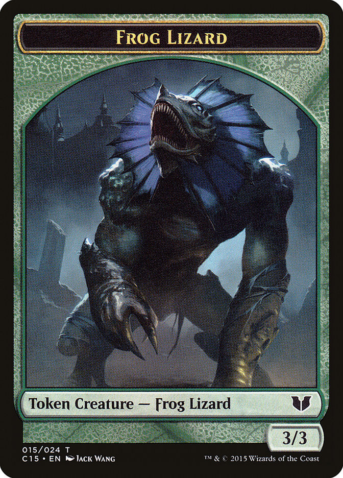 Frog Lizard Token [Commander 2015 Tokens] | The CG Realm