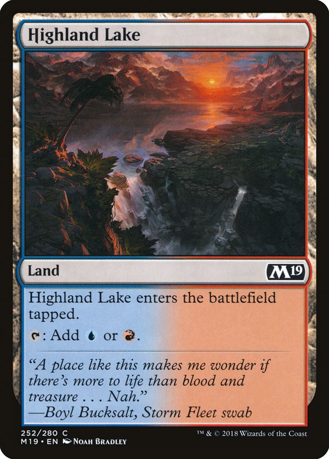 Highland Lake [Core Set 2019] | The CG Realm