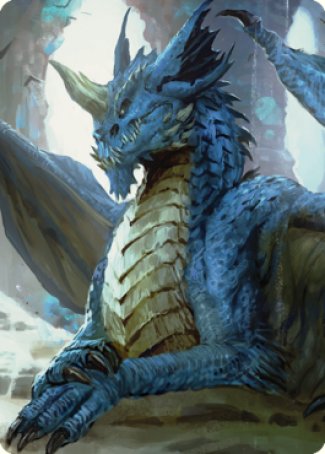 Young Blue Dragon Art Card [Commander Legends: Battle for Baldur's Gate Art Series] | The CG Realm