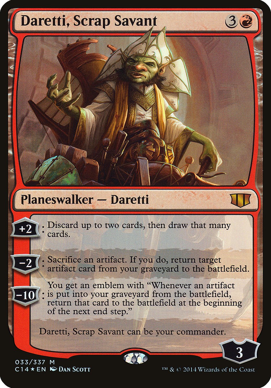 Daretti, Scrap Savant (Oversized) [Commander 2014 Oversized] | The CG Realm