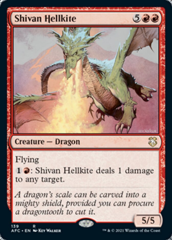 Shivan Hellkite [Dungeons & Dragons: Adventures in the Forgotten Realms Commander] | The CG Realm