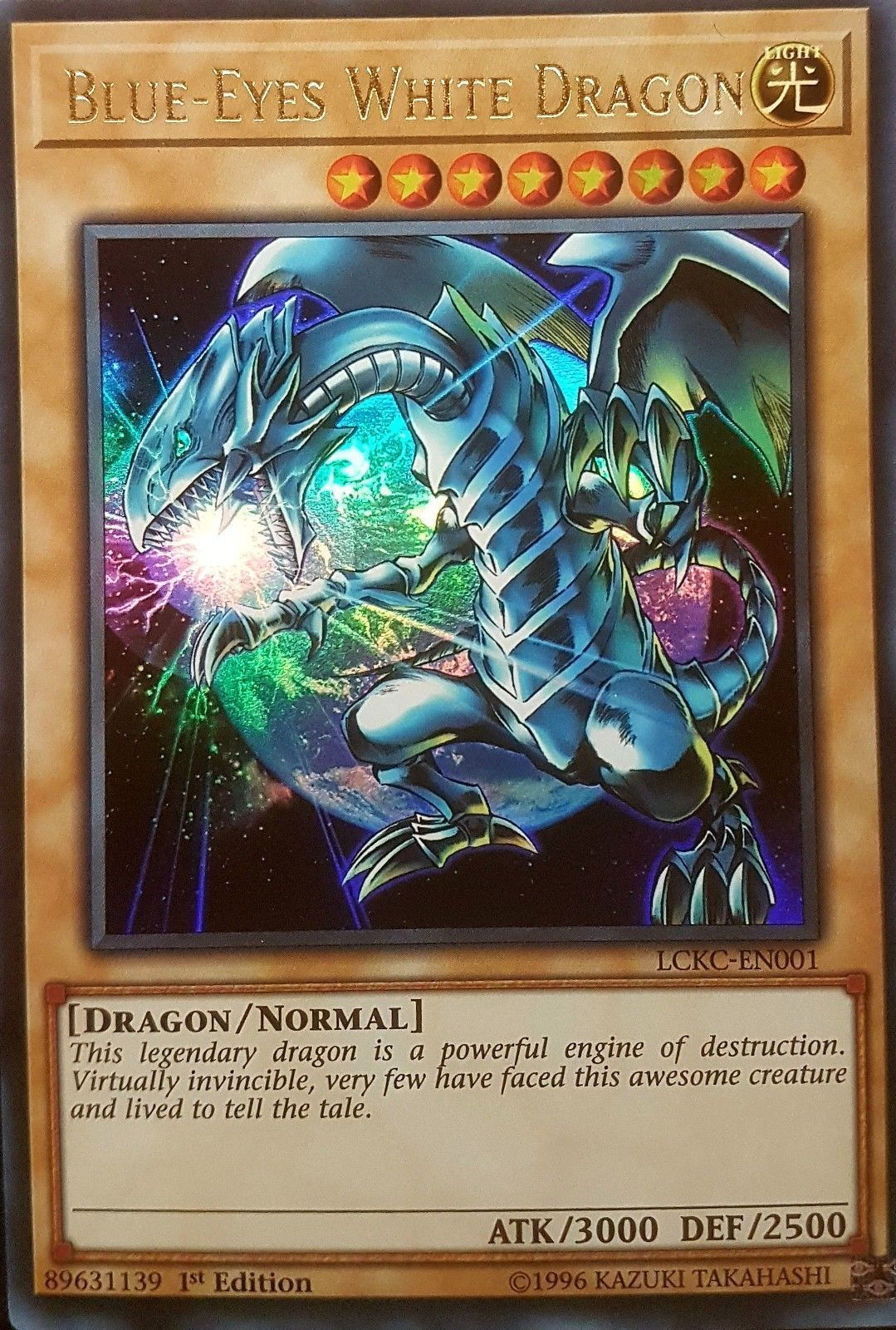 Blue-Eyes White Dragon (Version 3) [LCKC-EN001] Ultra Rare | The CG Realm