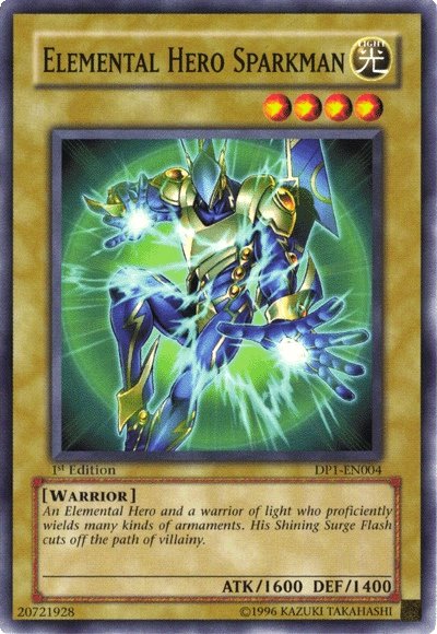 Elemental Hero Sparkman [DP1-EN004] Common | The CG Realm