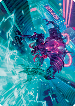 Surgehacker Mech Art Card [Kamigawa: Neon Dynasty Art Series] | The CG Realm