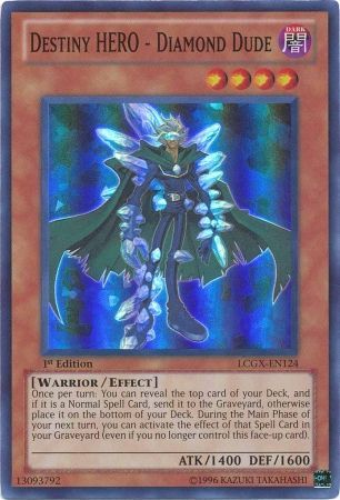 Destiny HERO - Diamond Dude [LCGX-EN124] Super Rare | The CG Realm