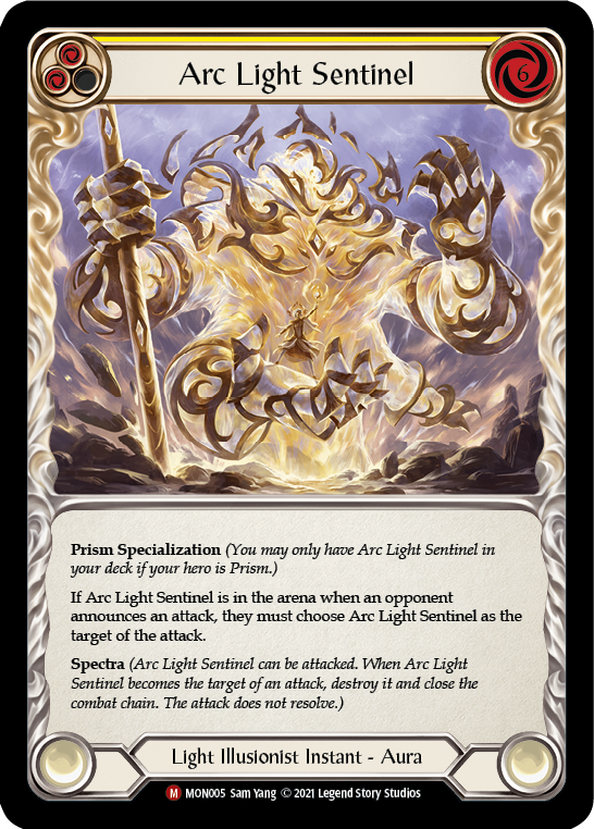 Arc Light Sentinel [MON005-RF] (Monarch)  1st Edition Rainbow Foil | The CG Realm