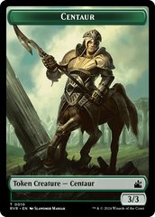 Spirit (0018) // Centaur Double-Sided Token [Ravnica Remastered Tokens] | The CG Realm