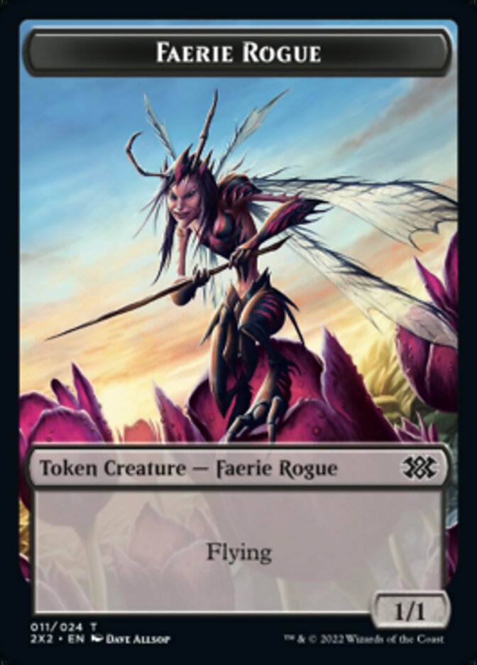 Faerie Rogue // Vampire Double-Sided Token [Double Masters 2022 Tokens] | The CG Realm