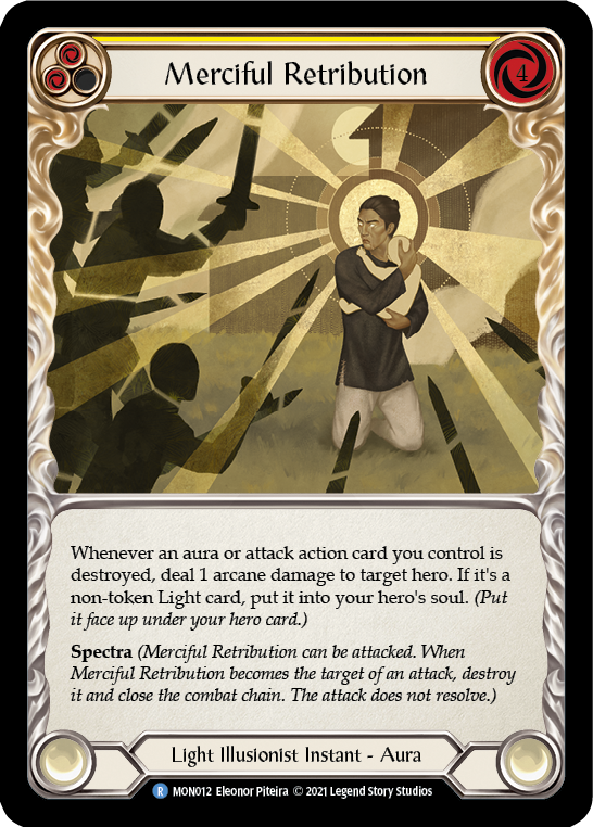 Merciful Retribution [MON012-RF] (Monarch)  1st Edition Rainbow Foil | The CG Realm