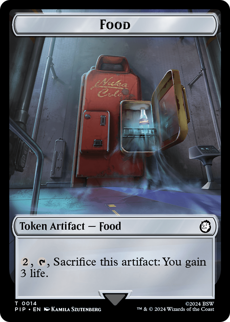Robot // Food (0014) Double-Sided Token [Fallout Tokens] | The CG Realm