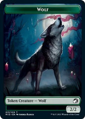 Centaur // Wolf Double-Sided Token [Innistrad: Midnight Hunt Commander Tokens] | The CG Realm