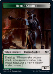 Human (001) // Human Soldier Double-Sided Token [Innistrad: Crimson Vow Tokens] | The CG Realm