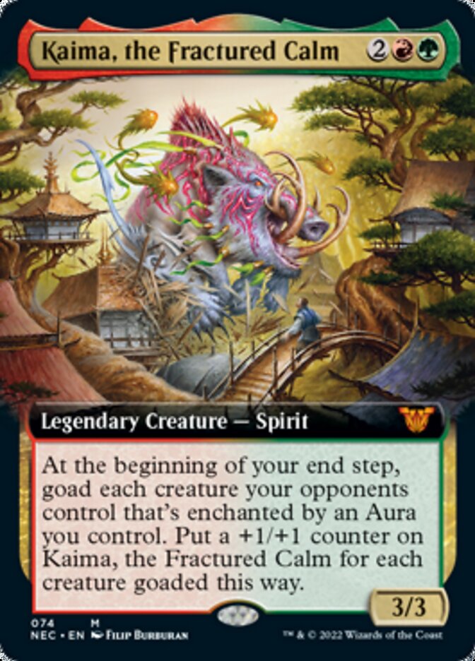 Kaima, the Fractured Calm (Extended Art) [Kamigawa: Neon Dynasty Commander] | The CG Realm