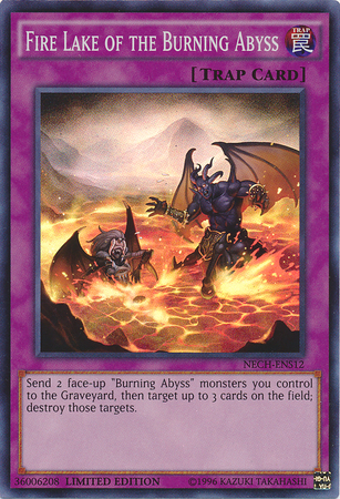 Fire Lake of the Burning Abyss (SE) [NECH-ENS12] Super Rare | The CG Realm