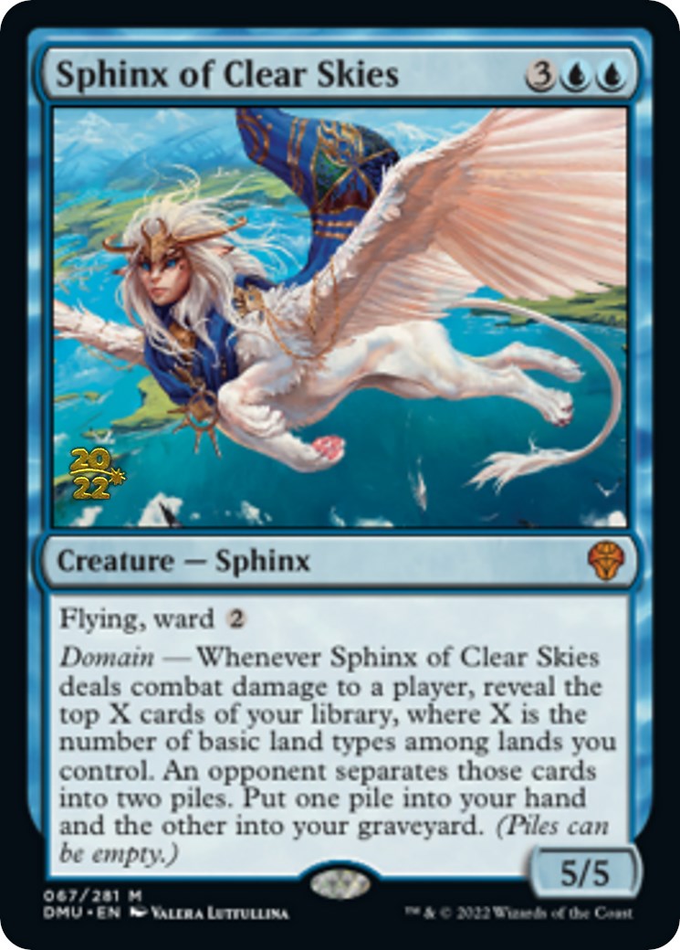 Sphinx of Clear Skies [Dominaria United Prerelease Promos] | The CG Realm