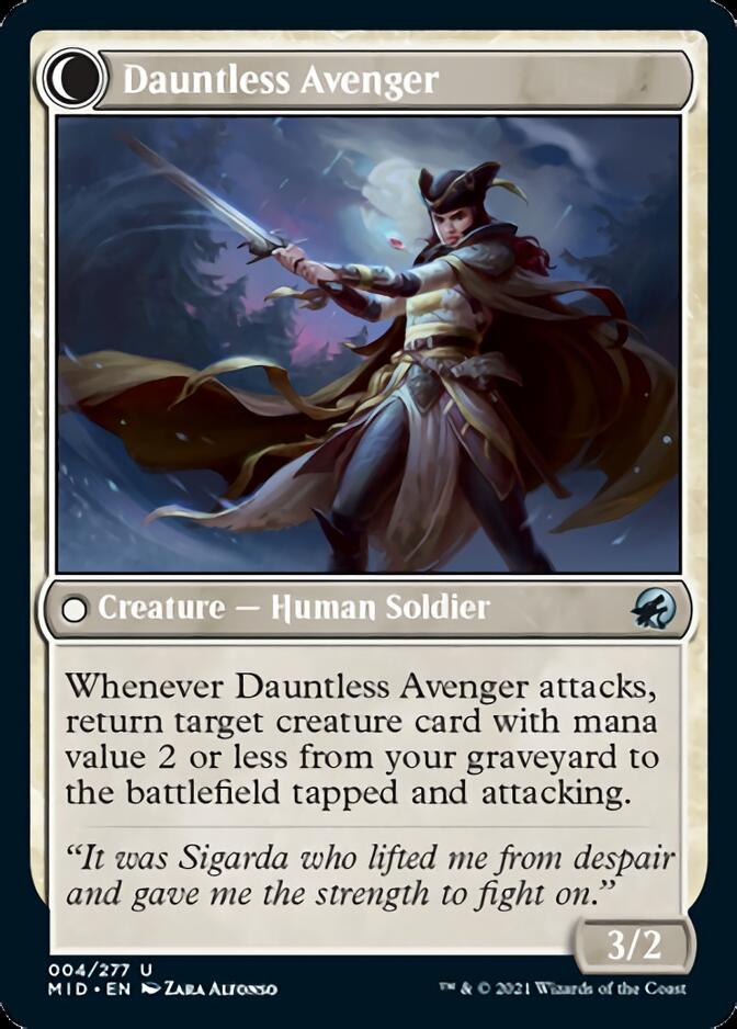 Bereaved Survivor // Dauntless Avenger [Innistrad: Midnight Hunt] | The CG Realm