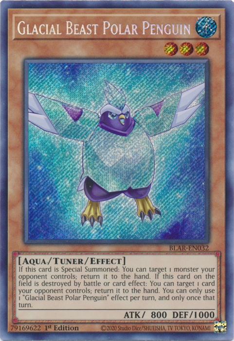 Glacial Beast Polar Penguin [BLAR-EN032] Secret Rare | The CG Realm