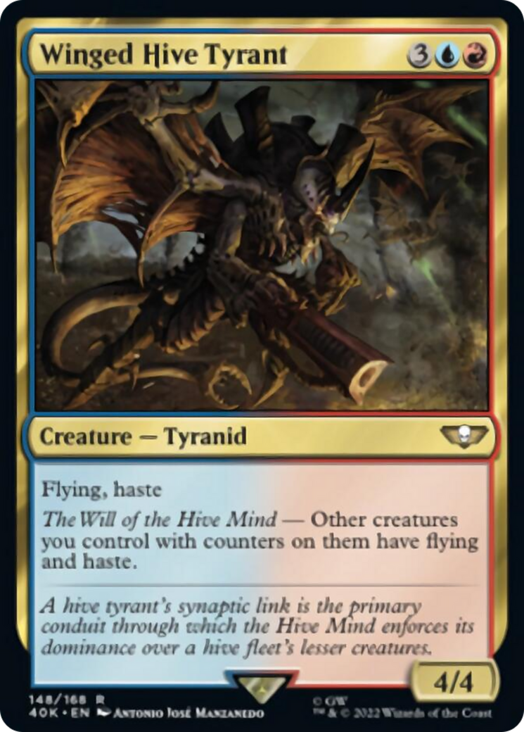 Winged Hive Tyrant (Surge Foil) [Warhammer 40,000] | The CG Realm