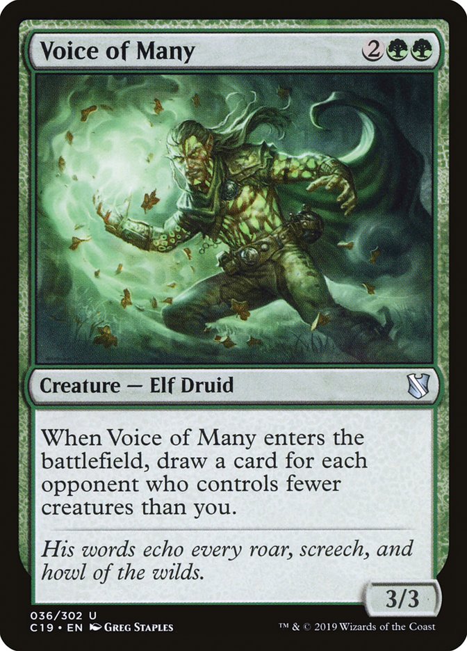 Voice of Many [Commander 2019] | The CG Realm