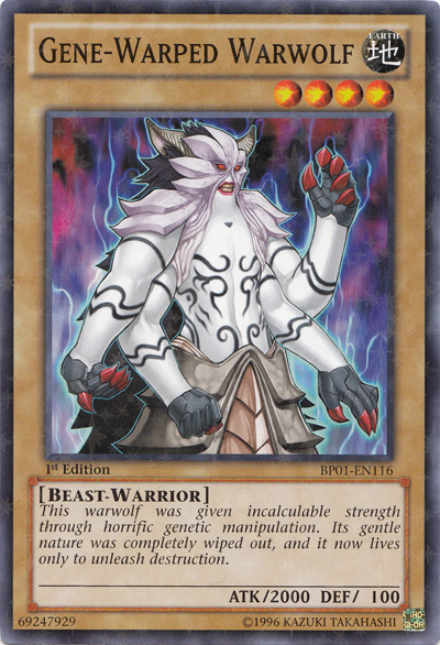 Gene-Warped Warwolf [BP01-EN116] Starfoil Rare | The CG Realm