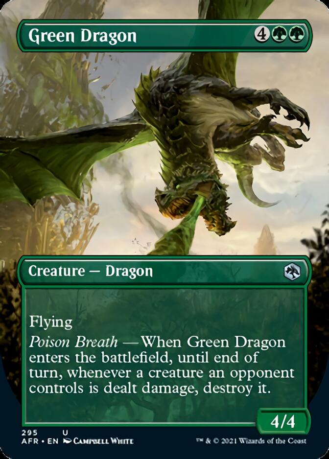 Green Dragon (Borderless Alternate Art) [Dungeons & Dragons: Adventures in the Forgotten Realms] | The CG Realm