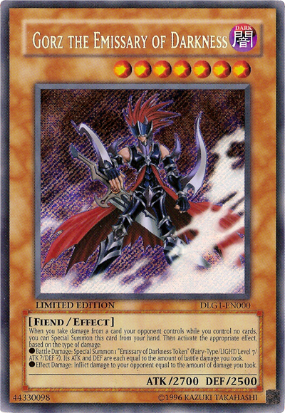 Gorz the Emissary of Darkness [DLG1-EN000] Secret Rare | The CG Realm