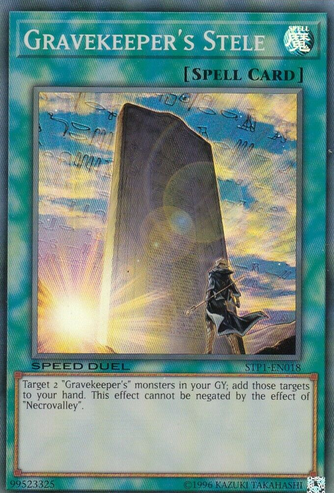 Gravekeeper's Stele [STP1-EN018] Super Rare | The CG Realm